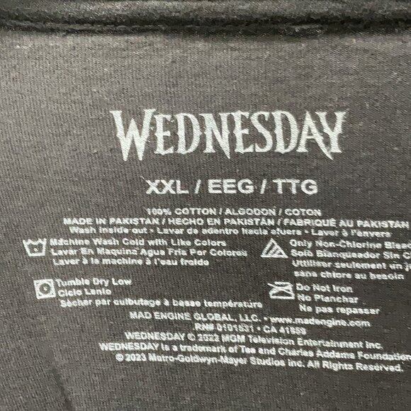 Wednesday Addams Little Storm Cloud oversized tshirt XXL - Picture 4 of 4